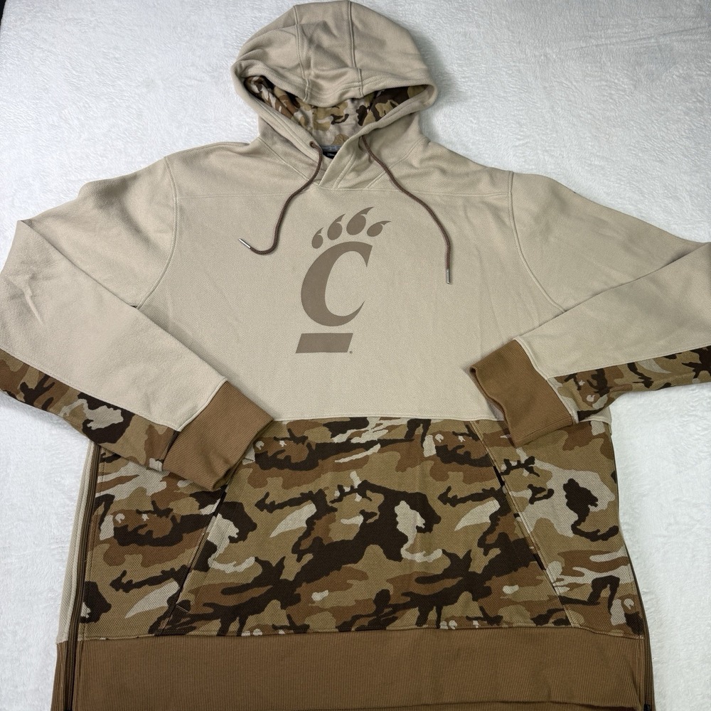 Under Armour Cold Gear Cincinnati Bearcats Military Hoodie Mens 2XL Camo